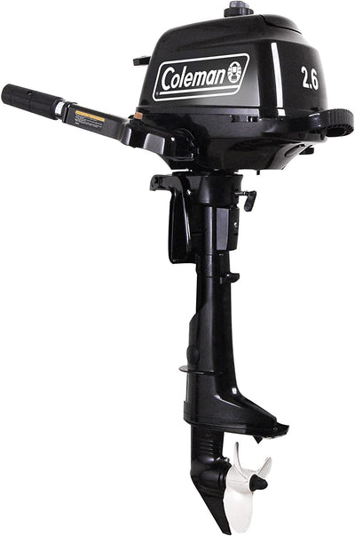 2.6 hp Outboard Motor with Short Shaft, BlackQuantumX Chargers
