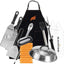 28 Inch Blackstone Griddle 2080 with Hood XL Griddle Original 3 - Burner Outdoor Flat Top Grill, with Blackstone Griddle Accessories, Seasoning, and Wholesalehome Gloves and ClothQuantumX Chargers