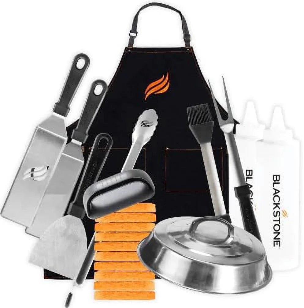 28 Inch Blackstone Griddle 2080 with Hood XL Griddle Original 3 - Burner Outdoor Flat Top Grill, with Blackstone Griddle Accessories, Seasoning, and Wholesalehome Gloves and ClothQuantumX Chargers