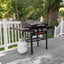 28 Inch Blackstone Griddle 2080 with Hood XL Griddle Original 3 - Burner Outdoor Flat Top Grill, with Blackstone Griddle Accessories, Seasoning, and Wholesalehome Gloves and ClothQuantumX Chargers