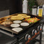 28 Inch Blackstone Griddle 2080 with Hood XL Griddle Original 3 - Burner Outdoor Flat Top Grill, with Blackstone Griddle Accessories, Seasoning, and Wholesalehome Gloves and ClothQuantumX Chargers