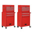 2PCS Rolling Tool Chest, 6 - Drawer Toolbox Set of 2QuantumX Chargers