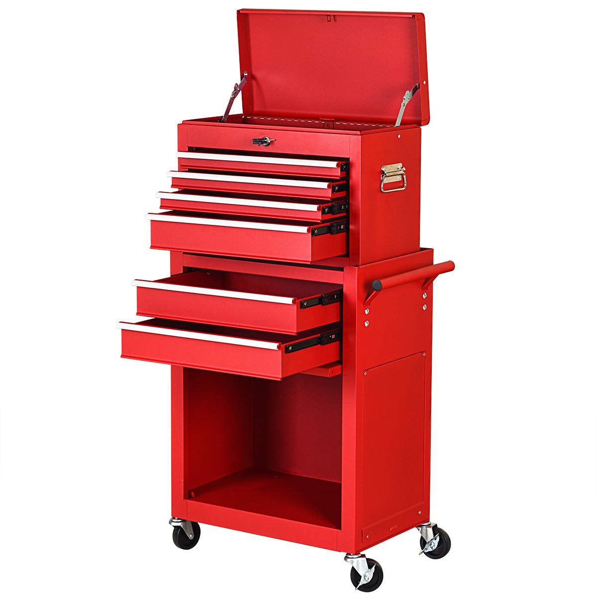 2PCS Rolling Tool Chest, 6 - Drawer Toolbox Set of 2QuantumX Chargers