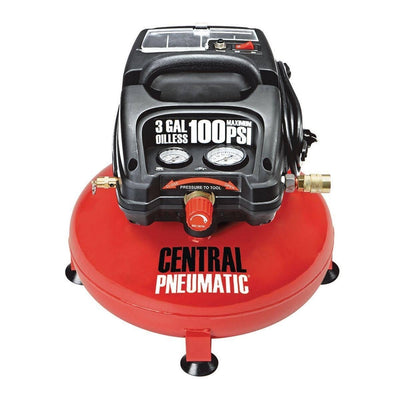 3 gal. 1/3 100 PSI Oilless Pancake Air CompressorQuantumX Chargers