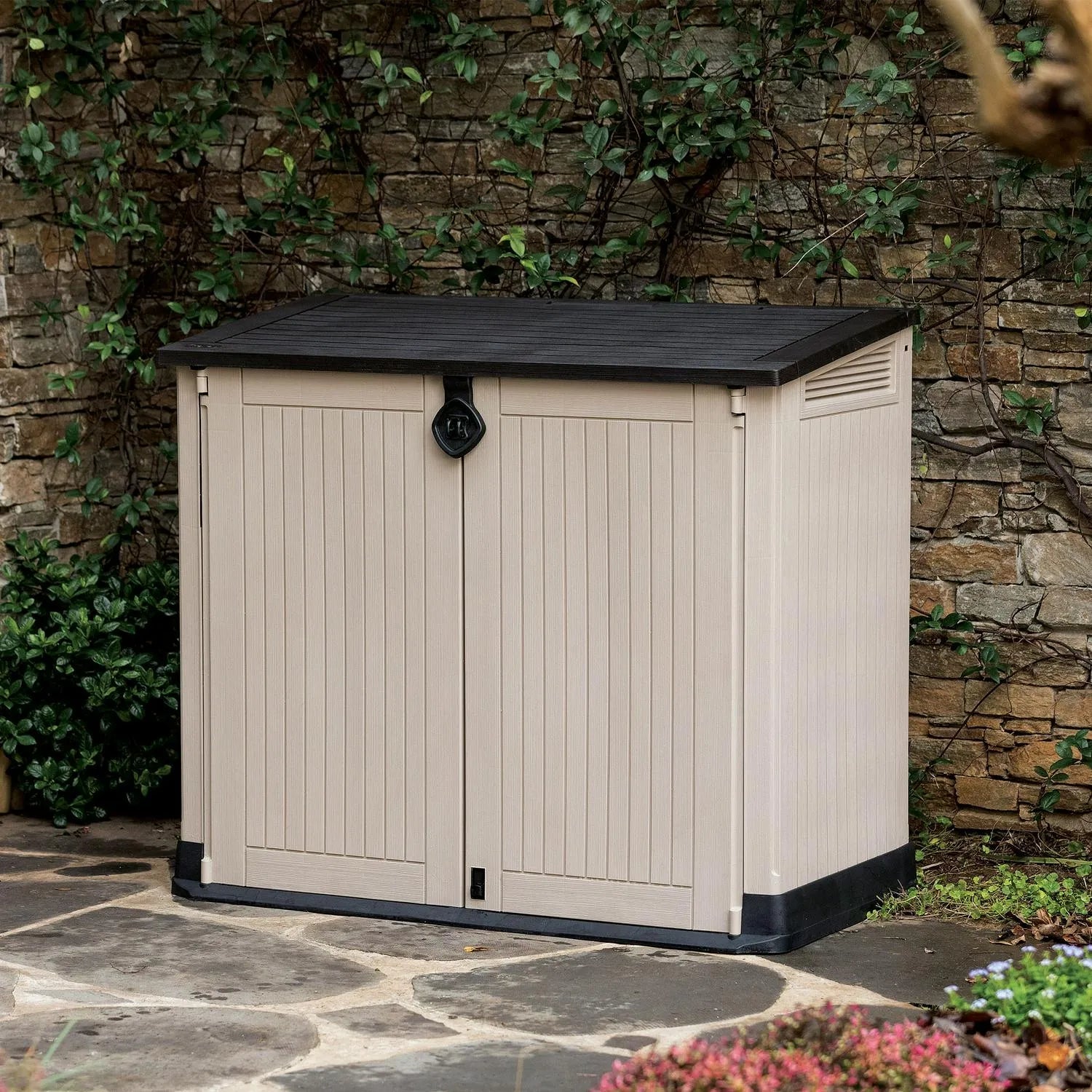 30 - Cu Ft All - Weather Resin Storage Shed, BeigeQuantumX Chargers