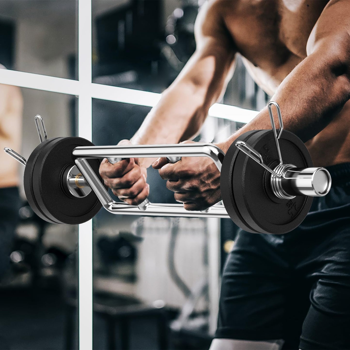 34’’ Olympic Triceps BarQuantumX Chargers