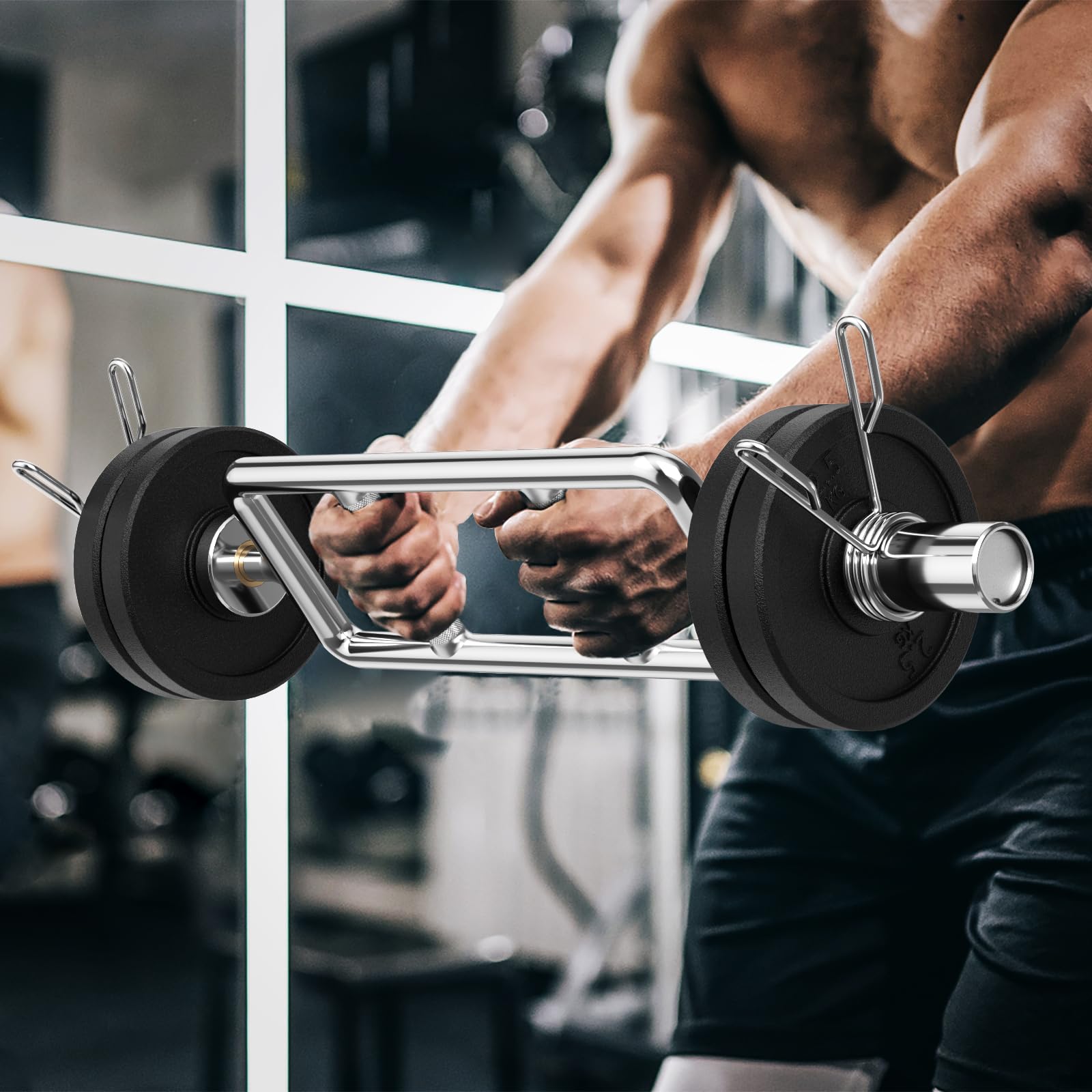 34’’ Olympic Triceps BarQuantumX Chargers