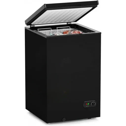 3.5 Cu Ft with 2 Removable Baskets – Reach In Freezer Chest – Quiet Compact Freezer – 7 Temperature Settings – BlackQuantumX Chargers