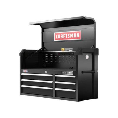 40.5 - in W x 24.7 - in H 6 - Drawer Steel Tool Chest (Black)QuantumX Chargers