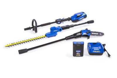 40V Cordless Combo Kit: Pole Hedge Trimmer & Saw, 2.5Ah Battery & Charger IncludedQuantumX Chargers