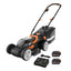 40V Cordless Lawn Mower 14 with Intellicut, Mulching, 2x20V 4.0Ah Batteries and Charger IncludedQuantumX Chargers