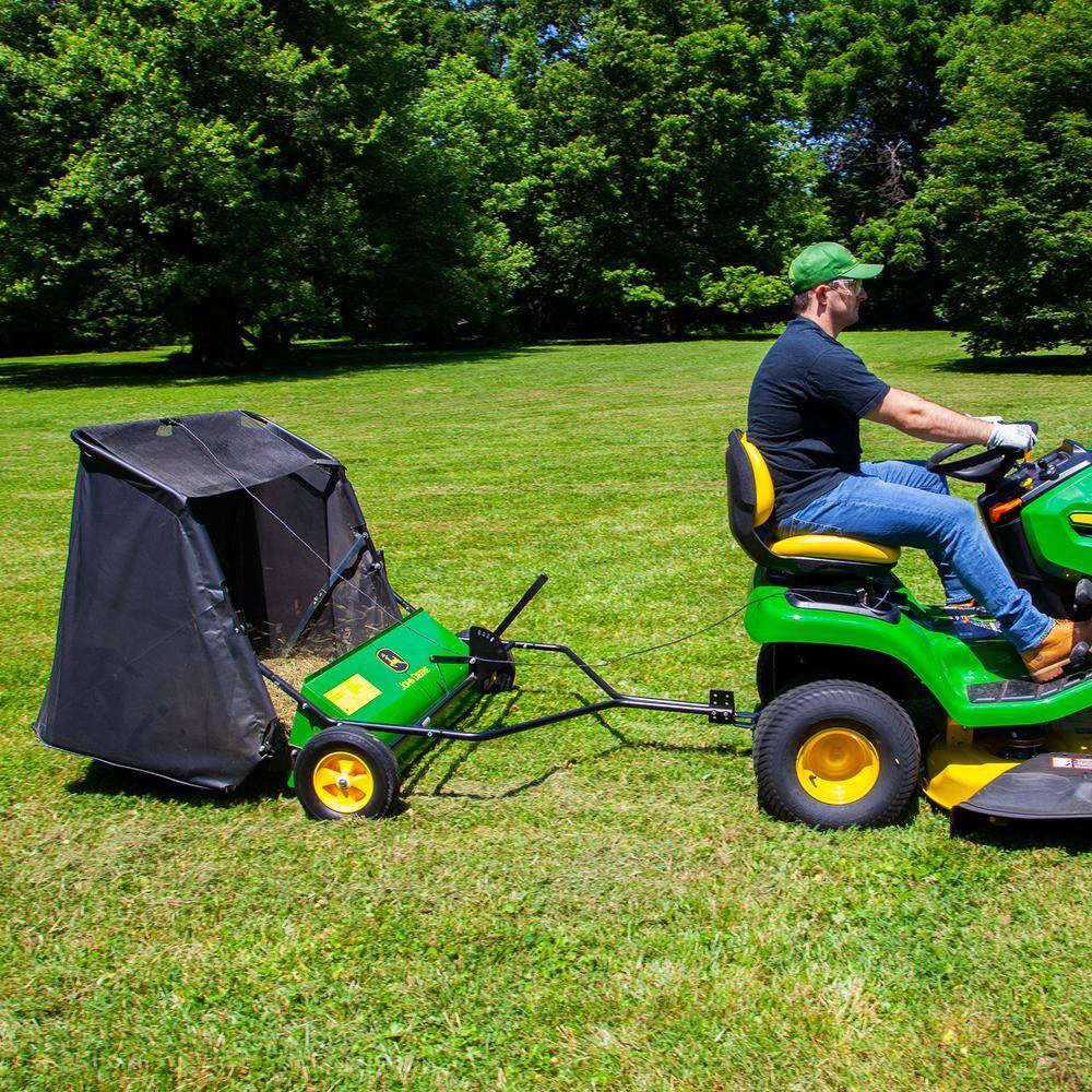 42 Tow - Behind Lawn Sweeper, 24 cu. ft. Capacity, Adjustable BrushesQuantumX Chargers