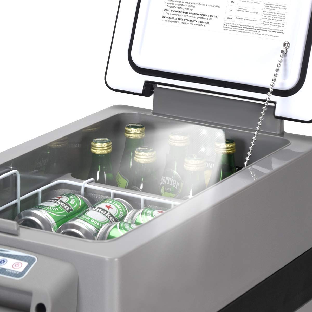 44 Quart Portable Refrigerator/Freezer Compact Vehicle CarQuantumX Chargers