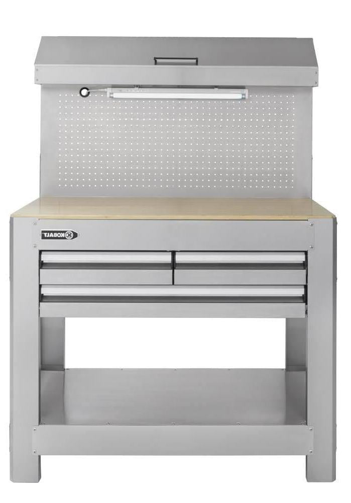 45 - in W x 36 - in H 3 - Drawer Work Bench SSQuantumX Chargers