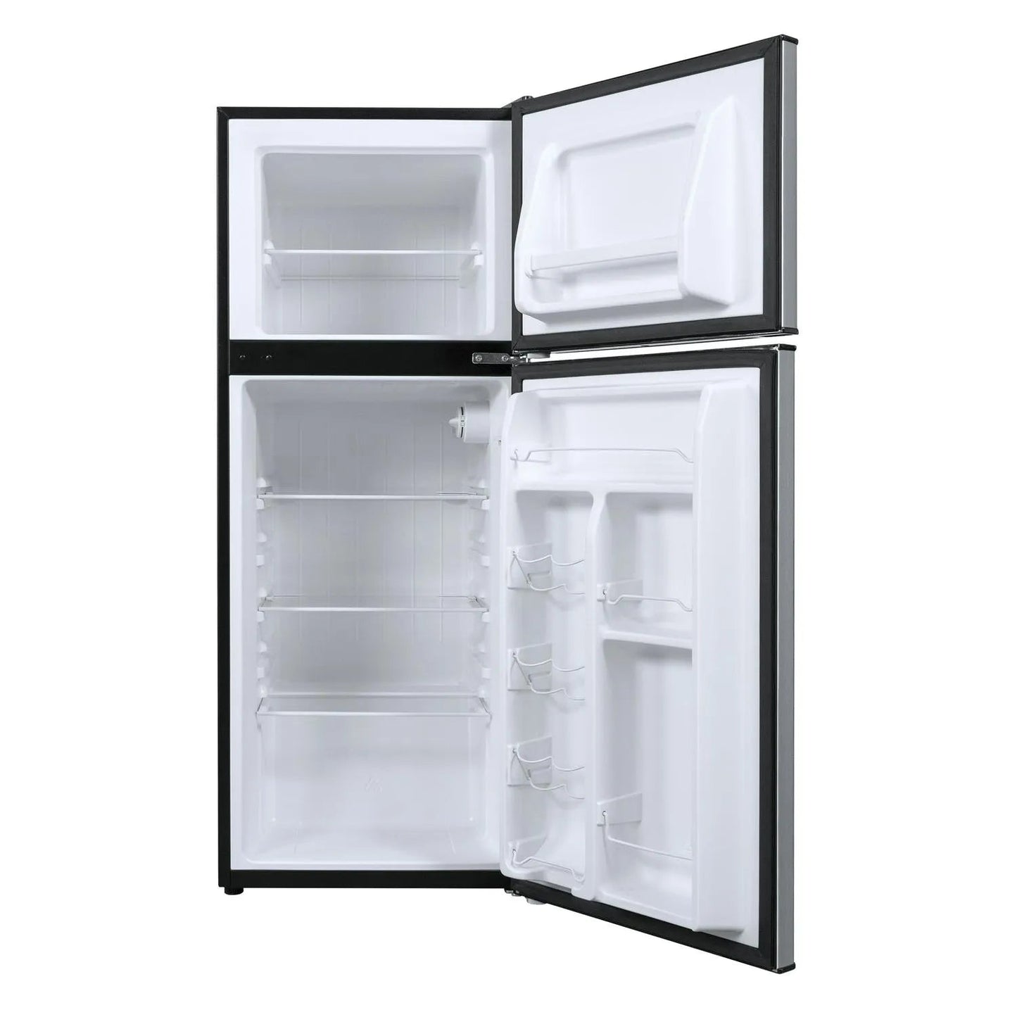4.6. Cu ft Two Door Mini Refrigerator with Freezer, Stainless SteelQuantumX Chargers