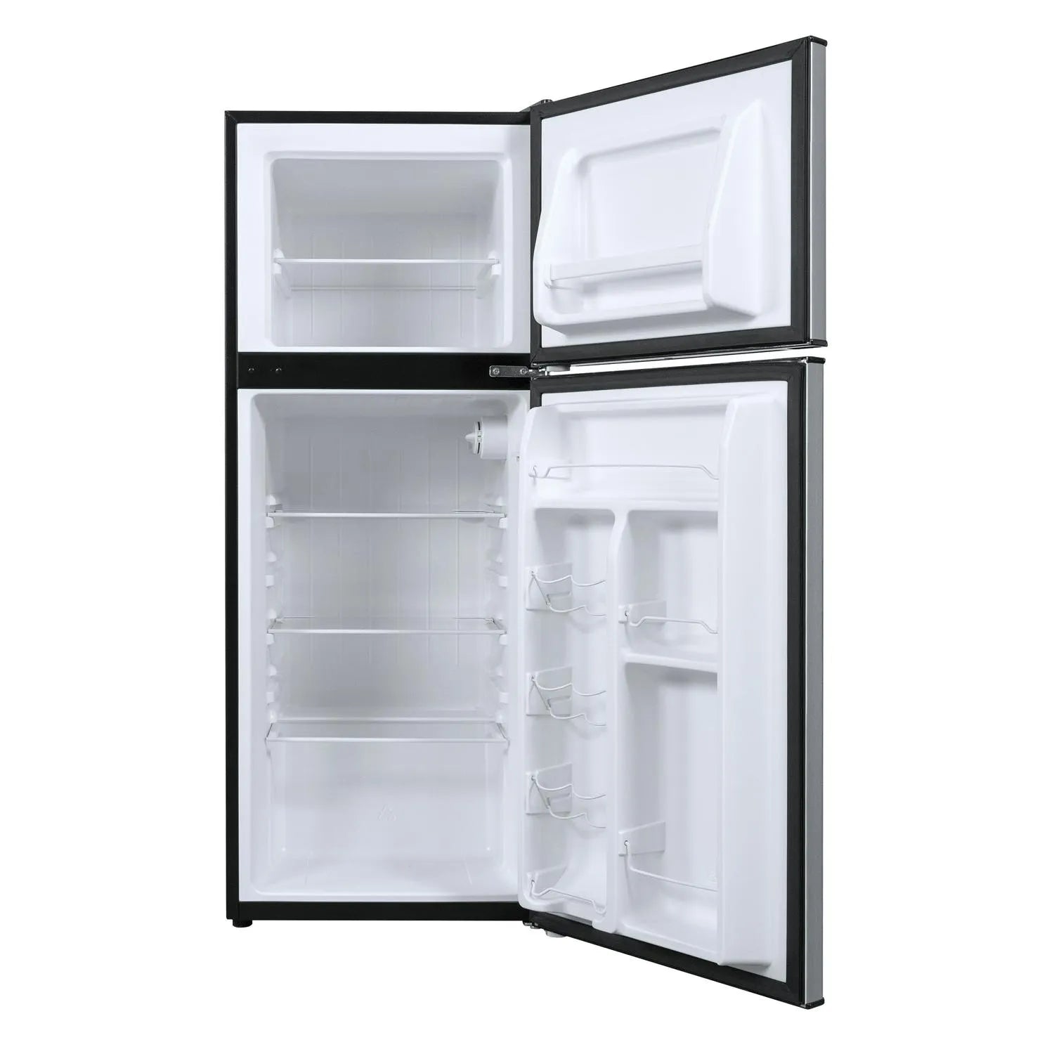 4.6. Cu ft Two Door Mini Refrigerator with Freezer, Stainless SteelQuantumX Chargers