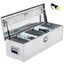 48 Inch Diamond Plate Truck Bed Tool Box with Shelf SilverQuantumX Chargers
