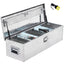 48 Inch Diamond Plate Truck Bed Tool Box with Shelf SilverQuantumX Chargers