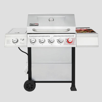 5 - Burner GAS Grill with Side BurnerQuantumX Chargers