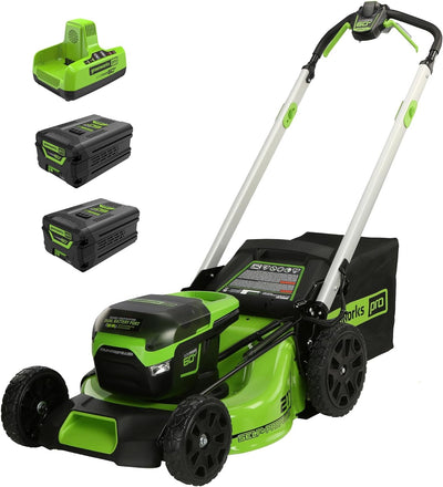 60V 21 Cordless (Self - Propelled) Lawn Mower . 2 x 4.0Ah Batteries and Dual Port Rapid ChargerQuantumX Chargers