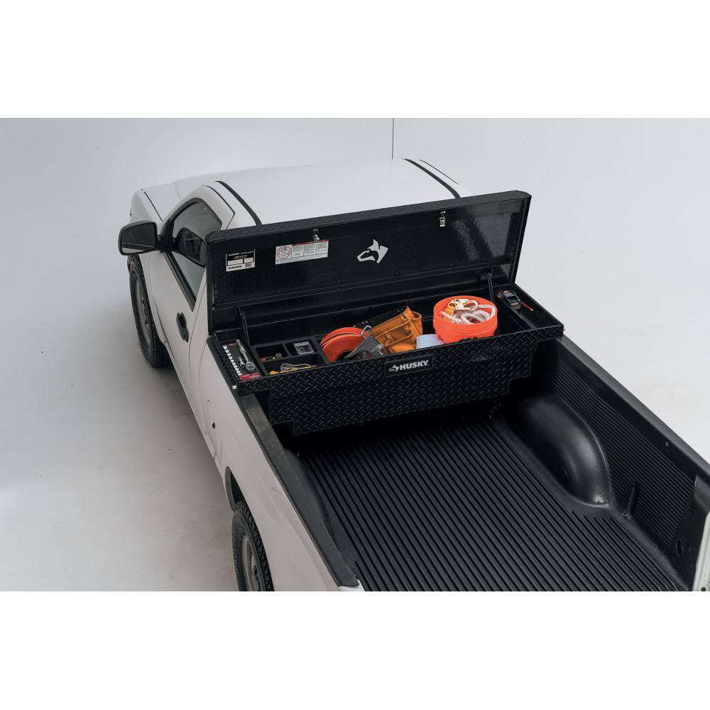 61.86 Matte Black Aluminum Low Profile Truck Tool Box for Mid - Size TrucksQuantumX Chargers