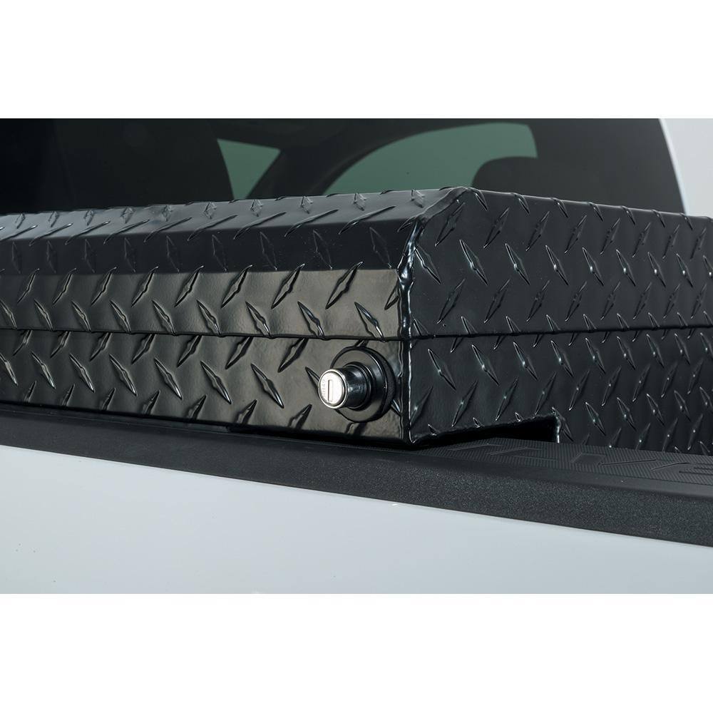 61.86 Matte Black Aluminum Low Profile Truck Tool Box for Mid - Size TrucksQuantumX Chargers