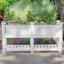 68.5"W x 24"L Vinyl Raised Planter with Extension KitQuantumX Chargers