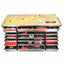 72 in. 18 - Drawer 24 in. D Mobile Workbench with Solid Wood Top Stainless SteelQuantumX Chargers