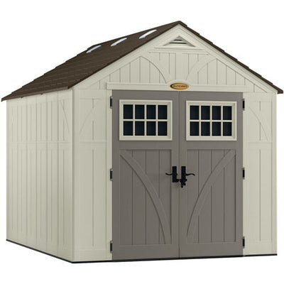 8 x 10 ft. Metal and Resin Storage Shed, VanillaQuantumX Chargers