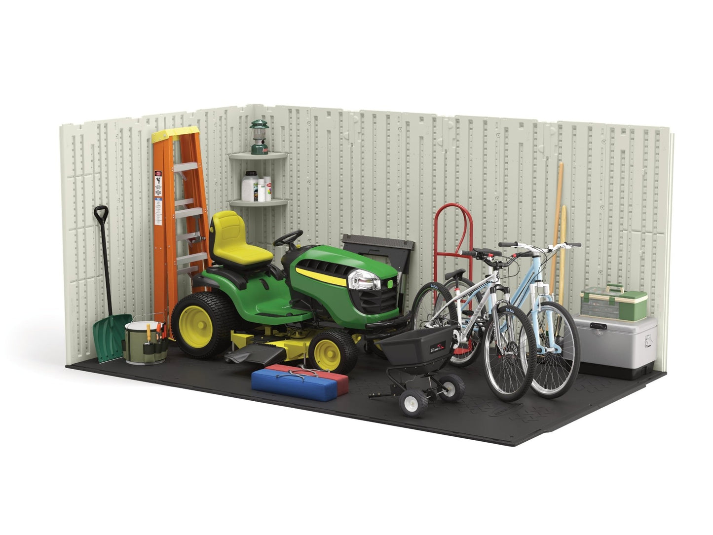 8 x 10 ft. Metal and Resin Storage Shed, VanillaQuantumX Chargers