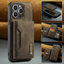 Executive Leather Wallet Case for iPhone-Brown