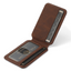 Premium 2-in-1 Leather Wallet & MagSafe iPhone Case-Litchi Wax Brown