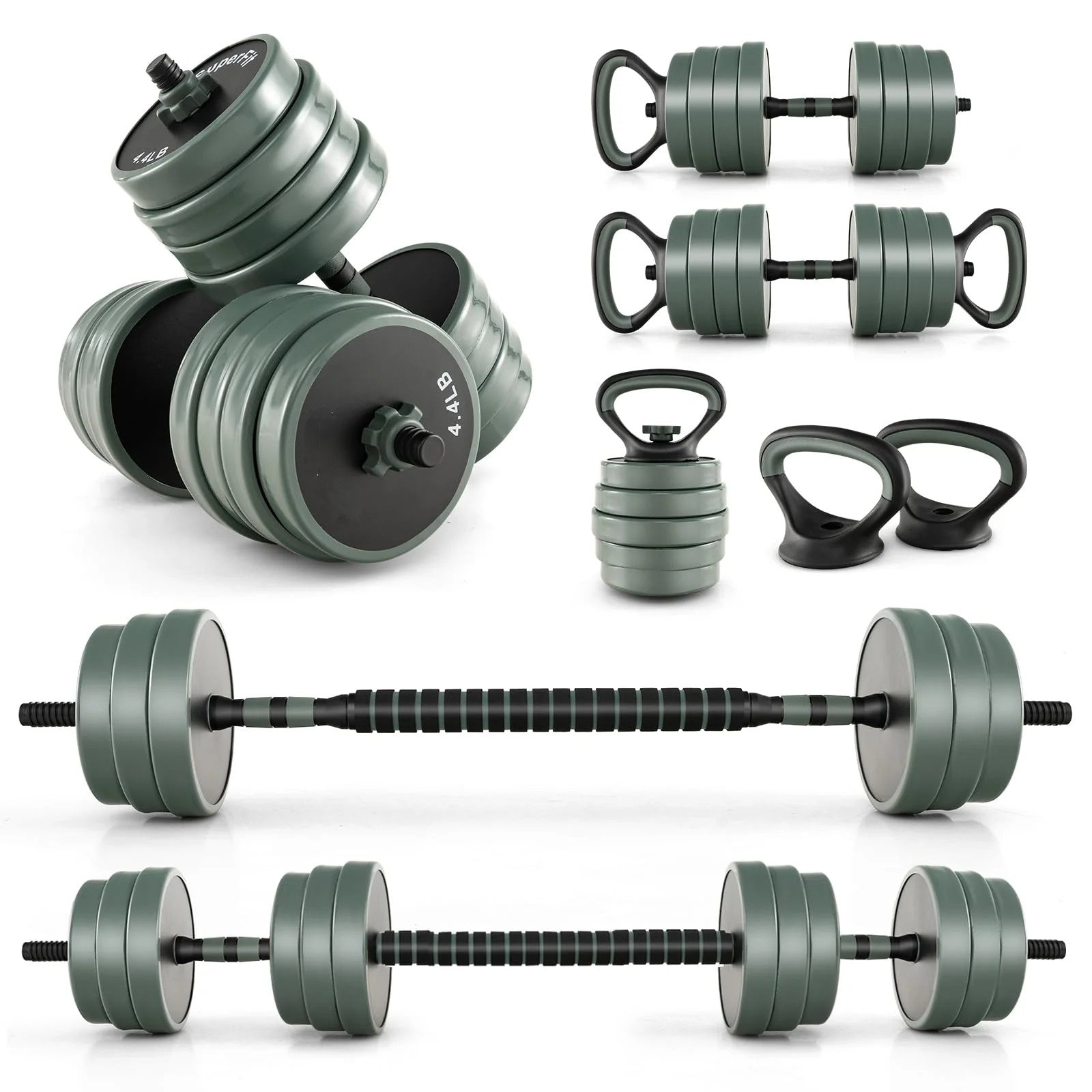 Adjustable Dumbbell Set, 92 LBS Free Weight Set w/ConnectorQuantumX Chargers