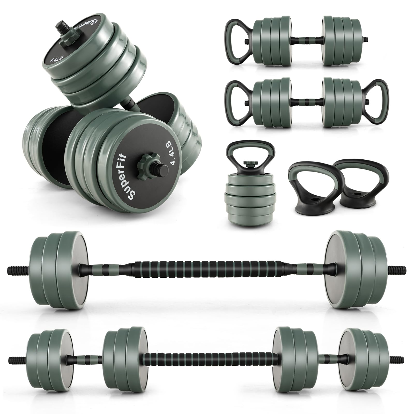 Adjustable Dumbbell Set, 92 LBS Free Weight Set w/ConnectorQuantumX Chargers