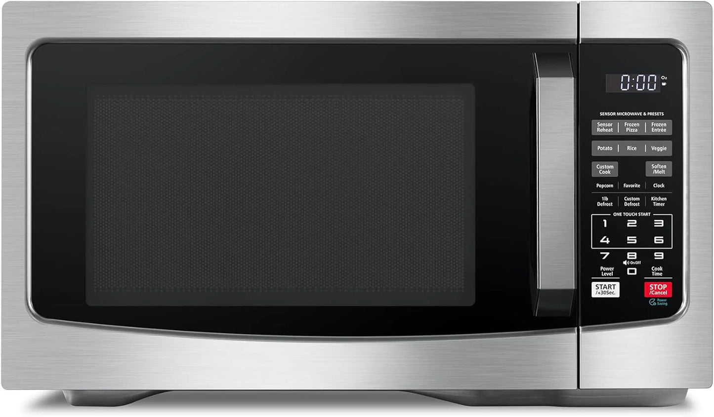 Air Fryer Combo 8 - in - 1 Countertop Microwave Oven, with Convection, Broil, Odor Removal Mode, 12.4" Position Memory Turntable, Child - Lock, 1.0 Cu.ft, Black Stainless SteelQuantumX Chargers