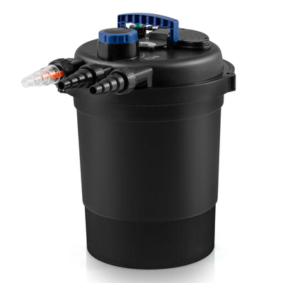 Bio Pressure Pond Filter with 13W UV - C Light, 2642 GPH Pond Filter System with Bio BallsQuantumX Chargers