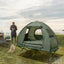 Camping Tent Cot, 5 - in - 1 Folding Camping Bed with Air Mattress, Pillow, Sleeping BagQuantumX Chargers