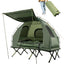 Camping Tent Cot, 5 - in - 1 Folding Camping Bed with Air Mattress, Pillow, Sleeping Bag, Waterproof Elevated Tent ShelterQuantumX Chargers