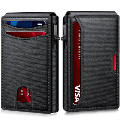 Carbon Fiber RFID - Blocking Tactical Wallet with Quick Access - CarbonQuantumX Chargers