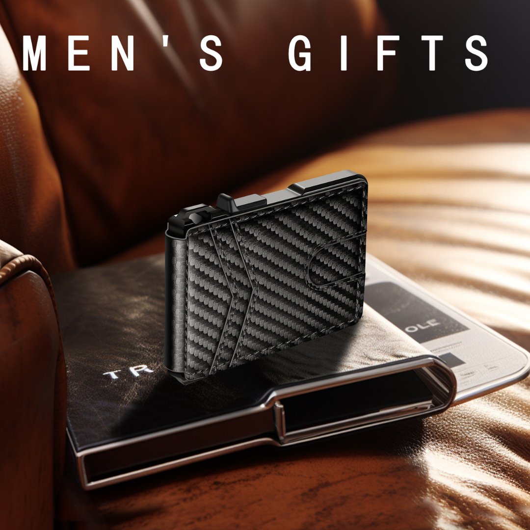 Carbon Fiber RFID - Blocking Tactical Wallet with Quick Access - DenimQuantumX Chargers