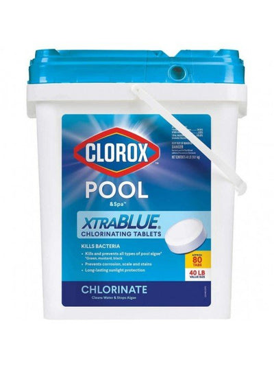 Clorox Xtra Blue 40 Pound 80 Tab Pool and Spa 3 Inch Long Lasting Chlorinating TabletsQuantumX Chargers