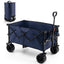 Collapsible Wagon Cart, Foldable Heavy Duty Utility Wagon with Adjustable HandleQuantumX Chargers