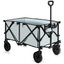Collapsible Wagon, Folding Utility Wagon Cart w/Universal Wheels & Adjustable Handle & Cover BagQuantumX Chargers