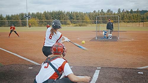 Combo Pitching Machine Adjustable Up to 60 MPH, for Baseball & Softball, Ideal for Pitching - Machine LeaguesQuantumX Chargers