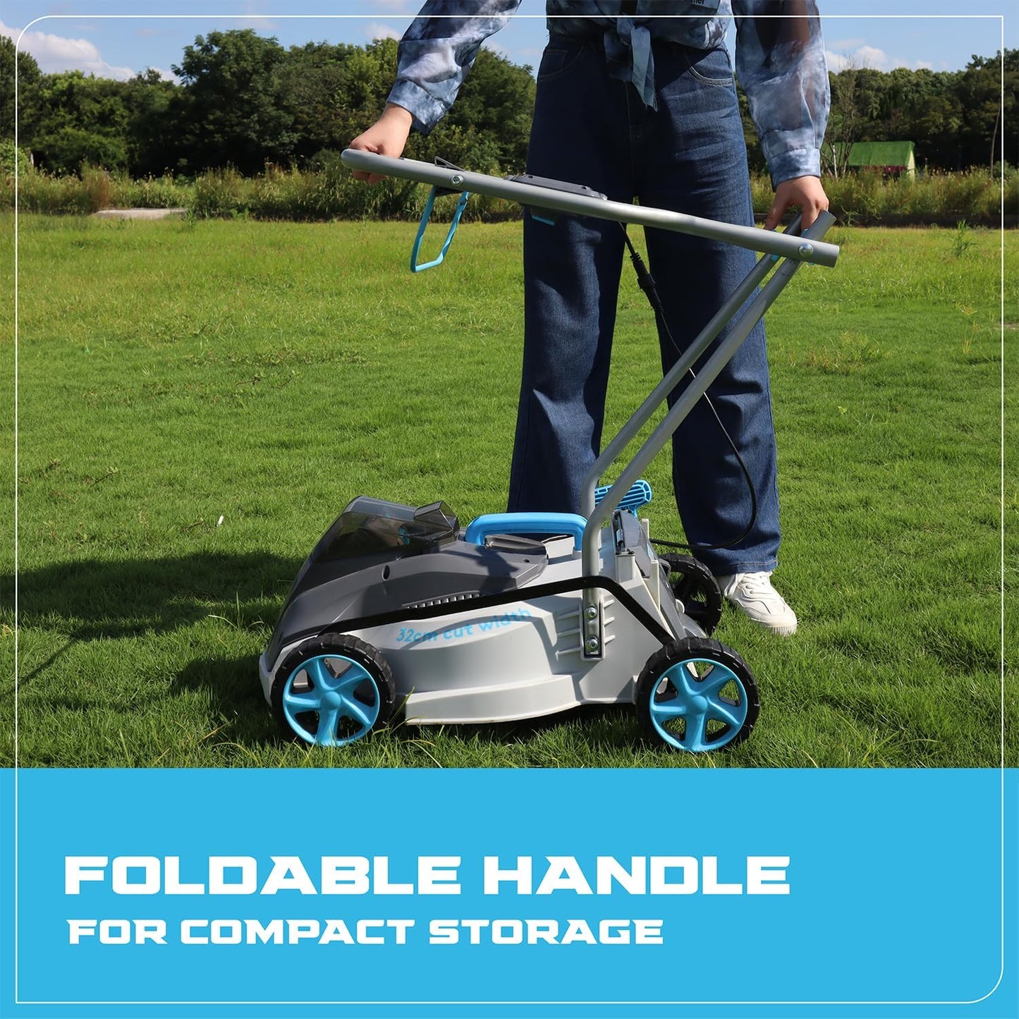 Cordless Lawn Mower, 15 - in Lawn Mowers Lightweight, 40V Lithium - ion Lawnmower w/Brushless Motor, 5 Cutting Heights Adjustable - Low Noise 2 in 1 Push MowerQuantumX Chargers