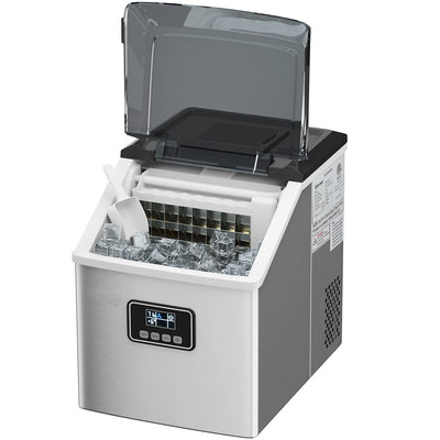Countertop Ice Maker Machine, Stainless Steel, 48LBS/24H, Self - Clean FunctionQuantumX Chargers