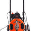 Drain Cleaner Machine 100FT x 1/2Inch, Auto Feed Sewer Snake Auger with 4 Cutter & Air - activated Foot Switch for 1" to 4" Pipes, Orange, BlackQuantumX Chargers