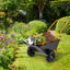 Dual - Wheel Wheelbarrow, Heavy - Duty Garden Utility Cart w/Pneumatic Tires, 330LBS CapacityQuantumX Chargers