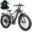 Electric Bike for Adults 1000W, 48V 17.5AH Battery Adult Electric Bicycles, 26 Fat Tire Full Suspension Ebike, 28MPH Mountain Beach E Bike, 7 Speed, 60Miles Range, UL CertifiedQuantumX Chargers