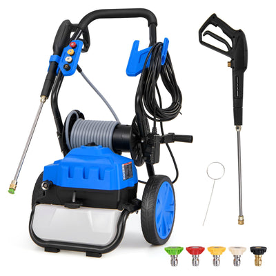Electric Pressure Washer, 2300 PSI 1.8 GPM High Pressure Power Washer w/Wheels, 5 Quick Connect NozzlesQuantumX Chargers